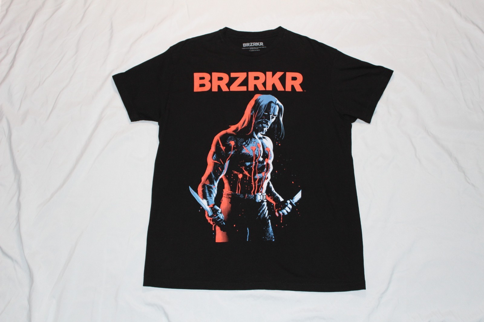 BRZRKR Sword T Shirt Keanu Reeves BOOM! Comic Black And Red Men’s. Size large. gallery