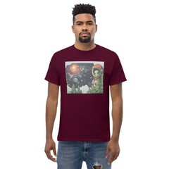 Alien Themed 420 Print Men’s Classic Tee