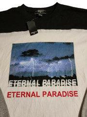 Forever 21 Eternal Paradise Black/White Long Sleeve Shirt! (Size in Description)