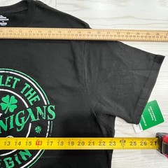 St Patricks Day Skeleton Shenanigans T-Shirt Mens XL Black Holiday Festive Irish