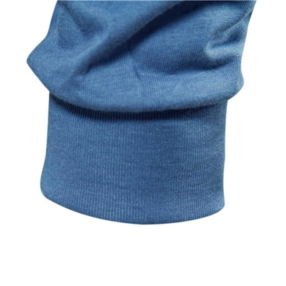 Solid Color Cotton T Shirt Men Casual O-neck Long Sleeved Mens Tshirts gallery
