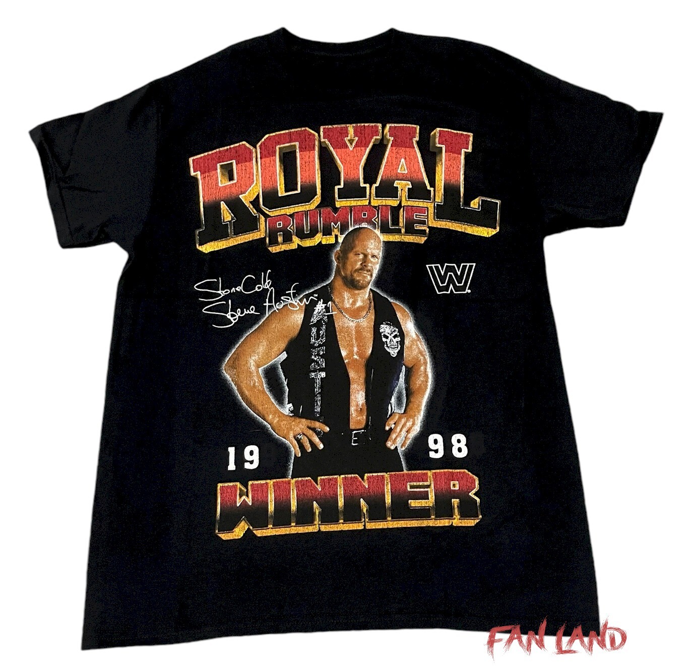New WWF Stone Cold Steve Austin Royal Rumble Winner 1998 Mens Retro T-Shirt gallery