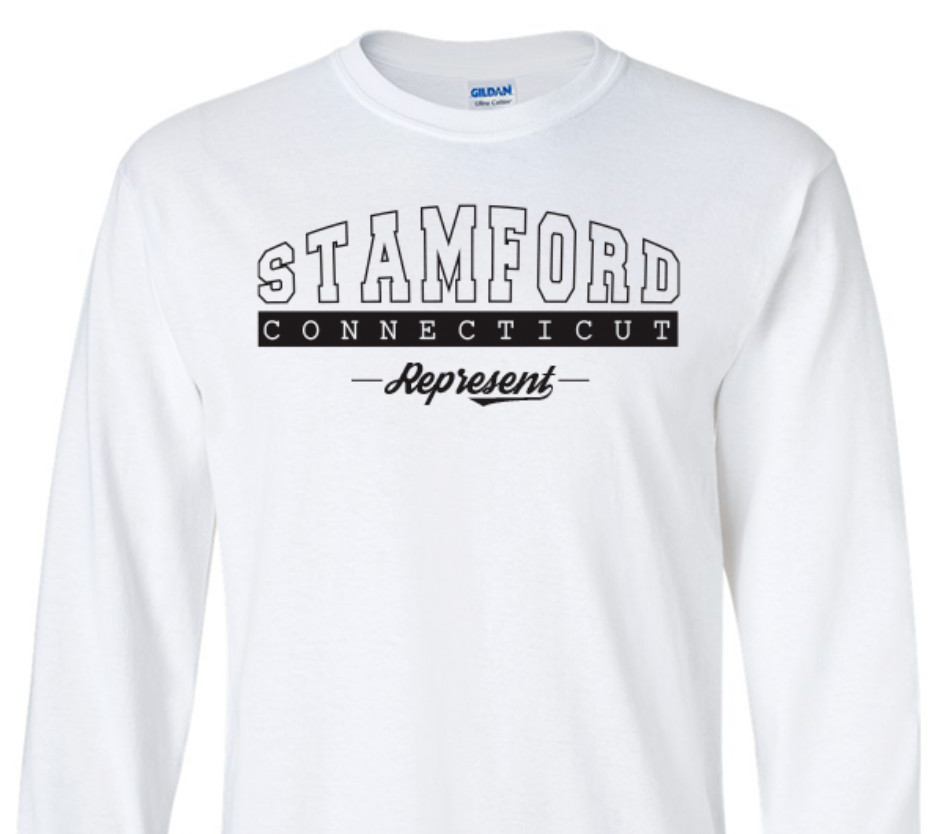 Stamford Connecticut State T-Shirt Long Sleeve Graphic Tees Unisex Apparel Text gallery