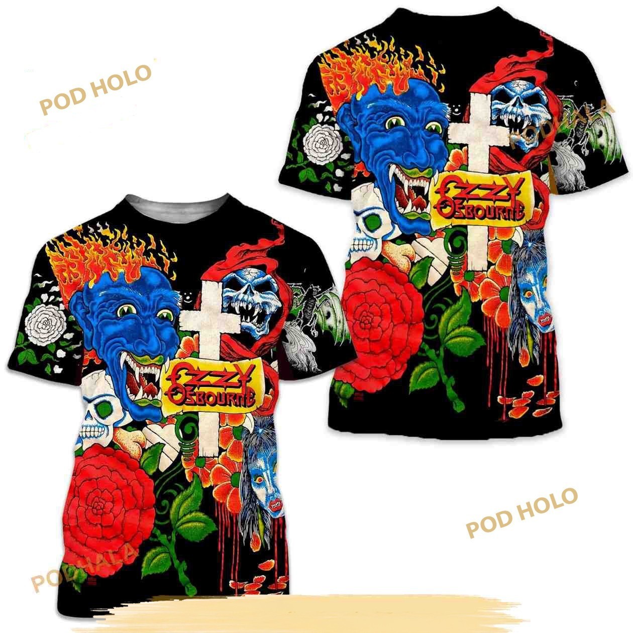 Osb0urne Black 3D Shirt Unisex Concert