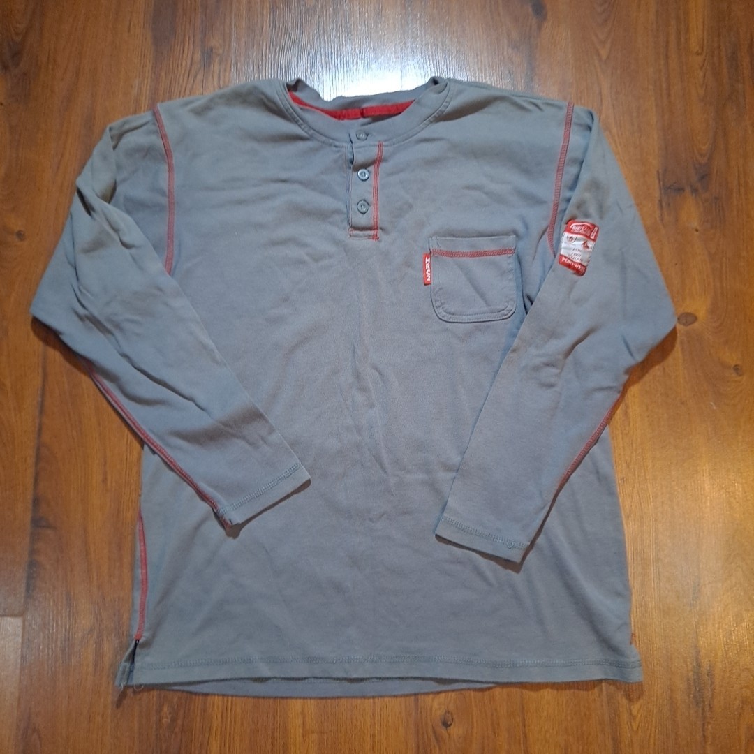 Portwest Shirt Mens Large Gray Flame Resistant Long Sleeve Bizflame FR NFPA 2112 gallery