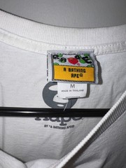 A Bathing Ape BAPE Multi Camo Ape Head T Shirt White Size M