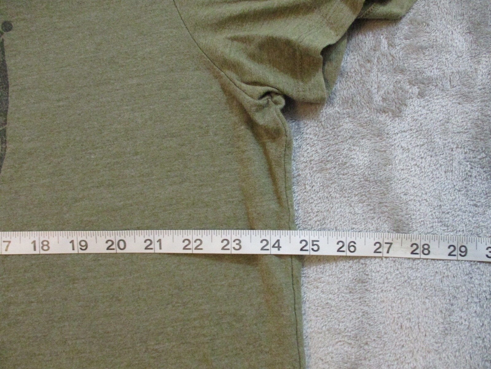 Lucky Brand Shirt Mens XXL Green Black Olive Drab Military USA American Flag gallery