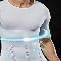 Men Abs Tummy Control Slimming Body Shaper Undershirt Male Mesh Tank Top Vests