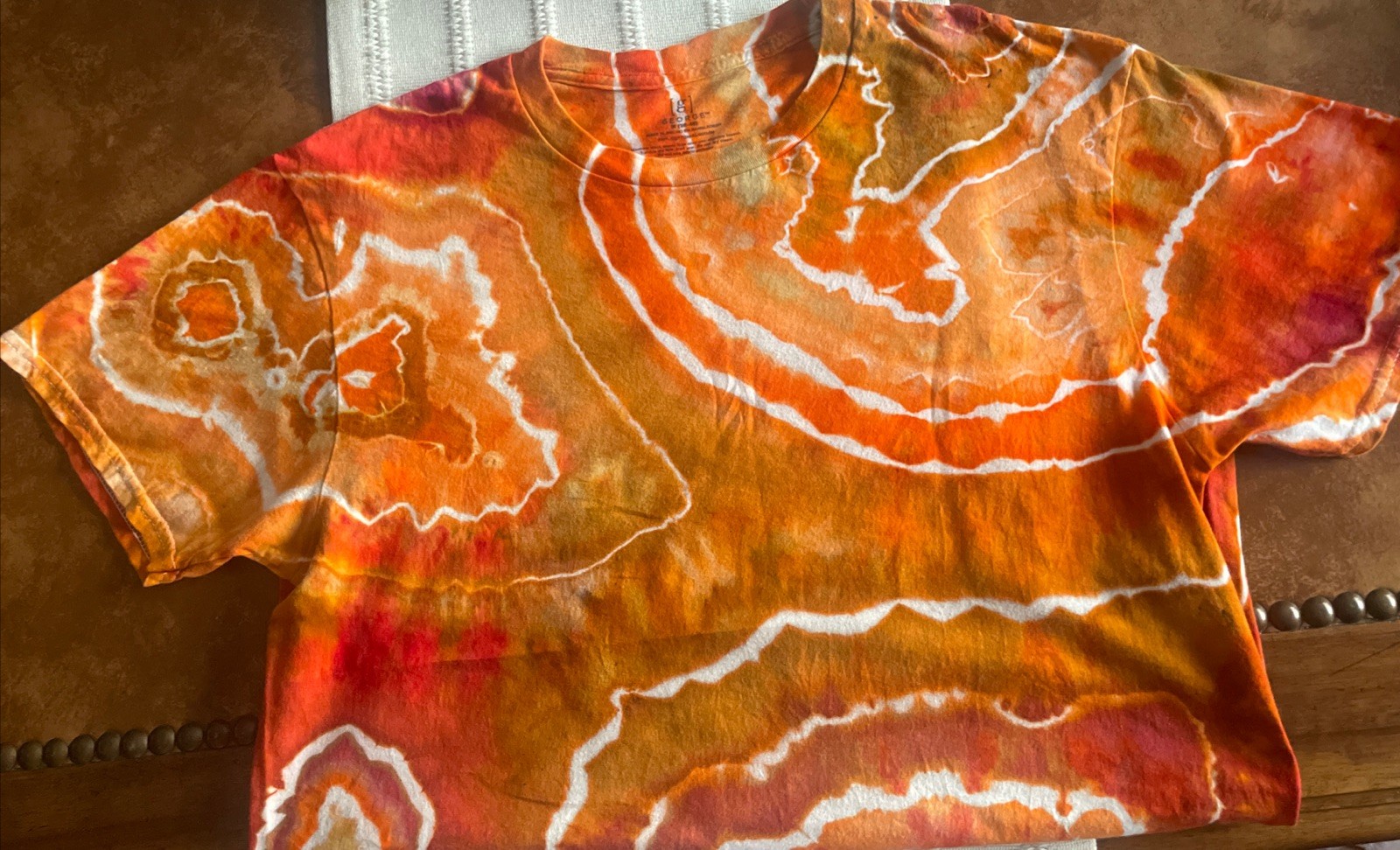 Custom Ice Tye Dye T-Shirt Size Medium Pre-washed gallery
