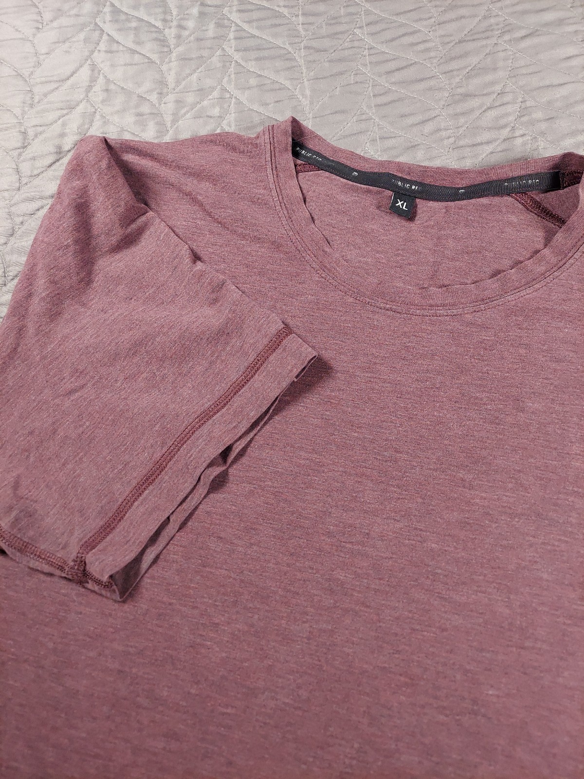Public Rec Shirt Mens XL Pima Cotton Tencel Spandex Athletic Tee Gym Training