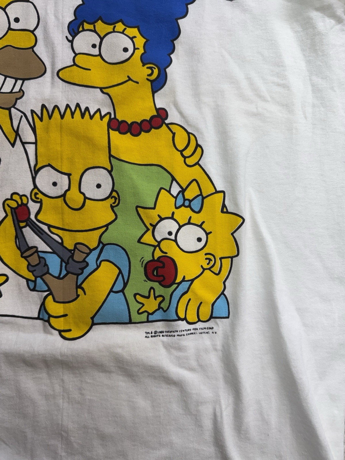 Vintage 1989 The Simpsons Shirt Mens XL White Family Graphic Changes USA XL NEW gallery