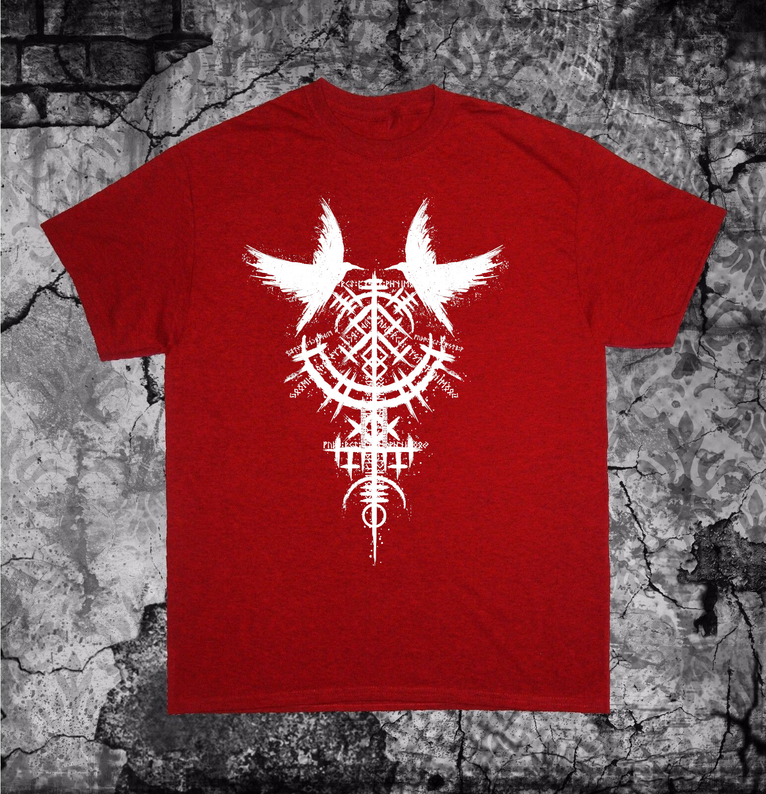 Occult Shirt - Bird Symbol pentacle star Punk Metal grunge gothic pentagram gallery