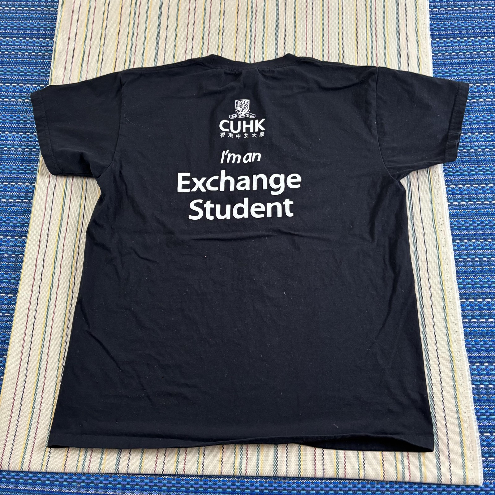Chinese University Of Hong Kong Shirt Mens XL Black CUHK Exchange Student Tee gallery