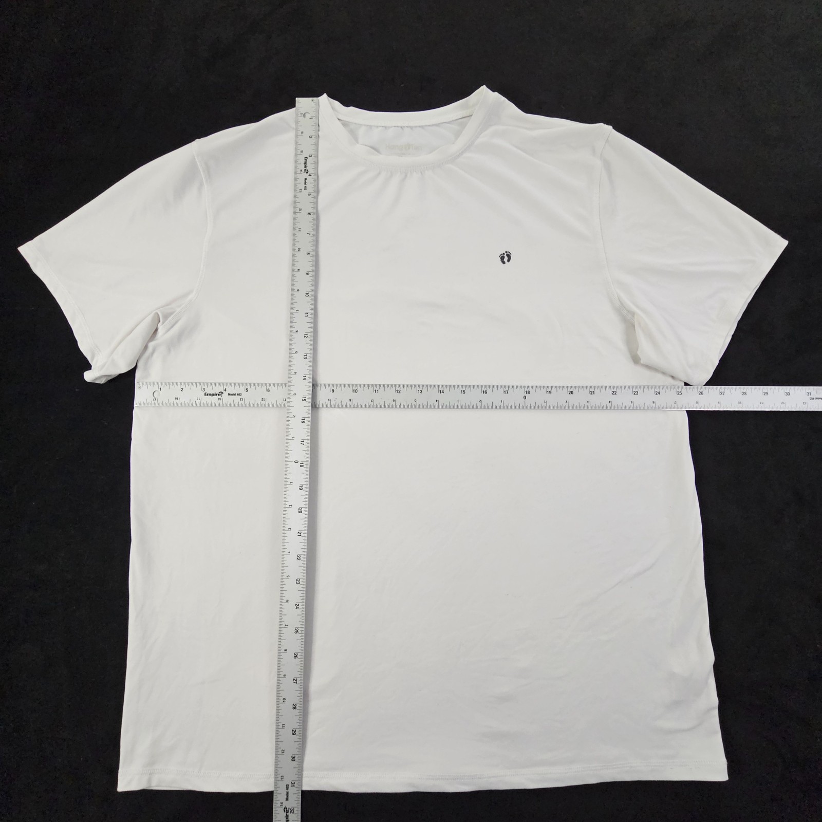Hang Ten White Short Sleeve Polyester SPandex T-Shirt Men's 2XL gallery