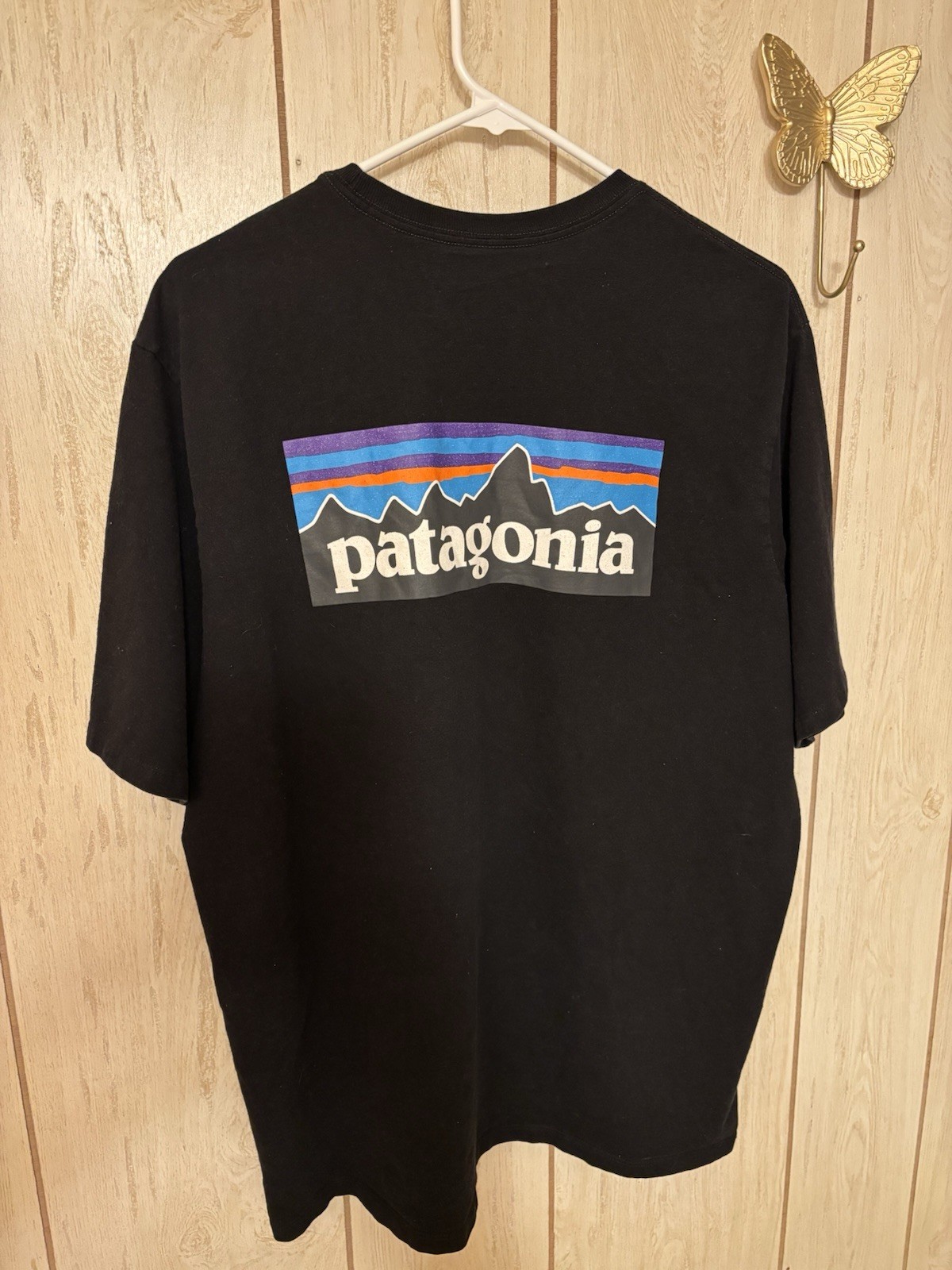 Patagonia Black Short Sleeve Tee with Small Chest Logo gallery