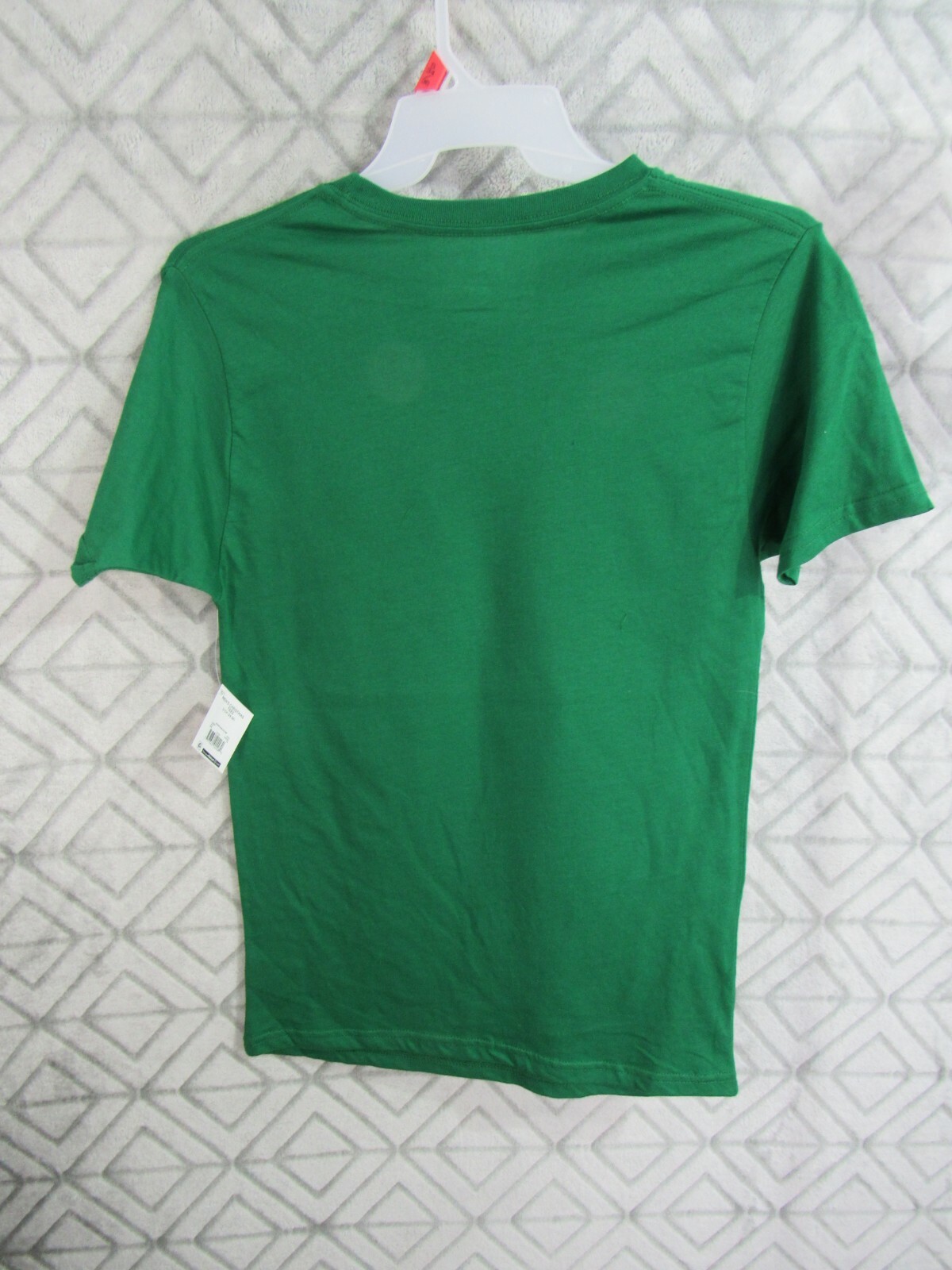 New Holiday Time Christmas T Shirt Size S 34 36 Mens Green Snowflakes Cats Bow gallery