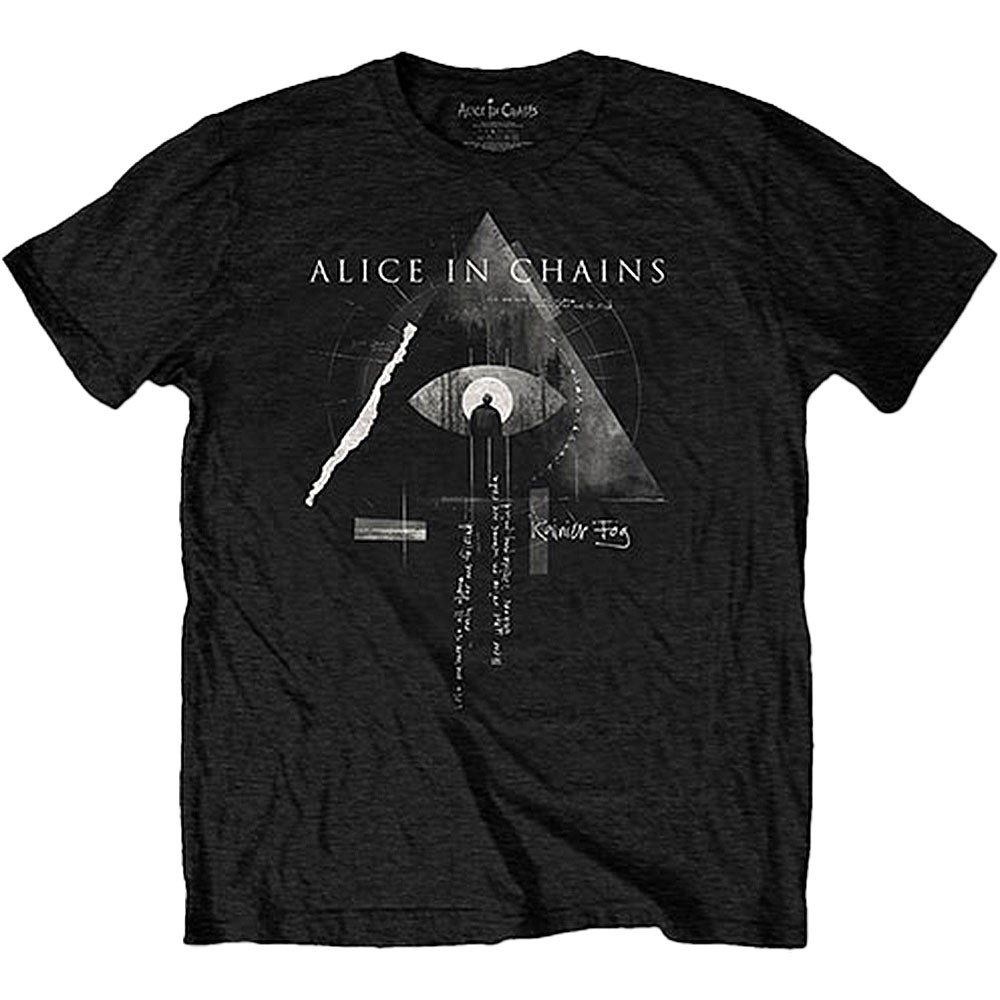 Men’s Alice In Chains Fog Mountain T-shirt XX-Large Black