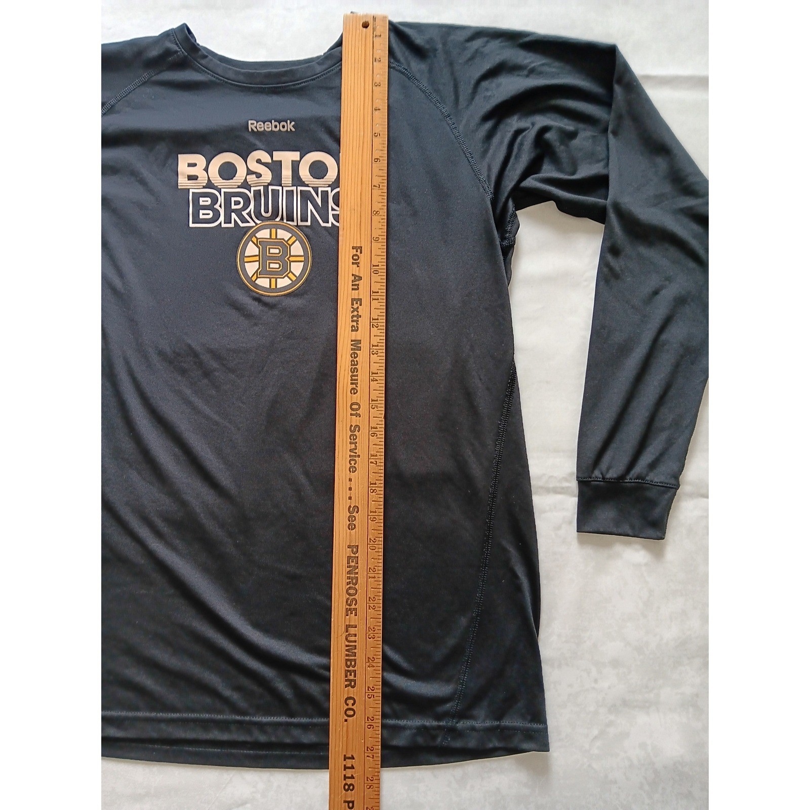 Reebok Boston Bruins NHL Mens XL Black Long Sleeve Performance Graphic T-Shirt gallery