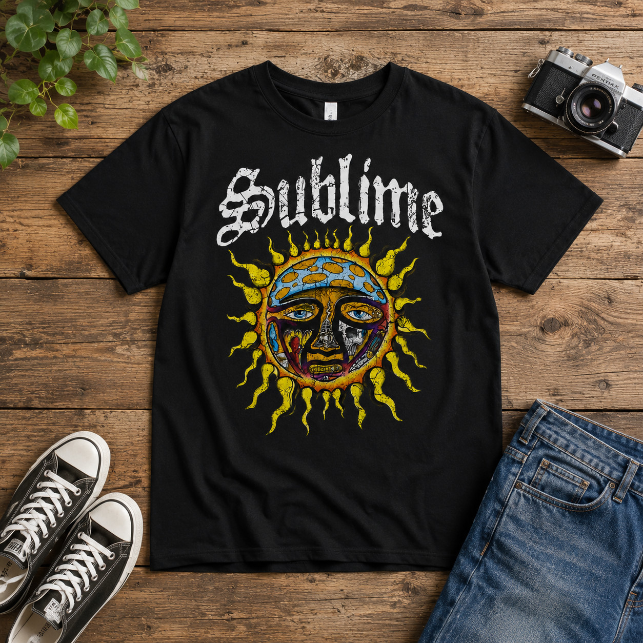 Sublime Sun Logo T-Shirt Retro Ska Punk Rock Graphic Tee Unisex gallery