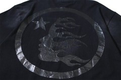 Men’s Hell star Classic Big Logo Water Printed Short sleeved T-shirt 2 Black