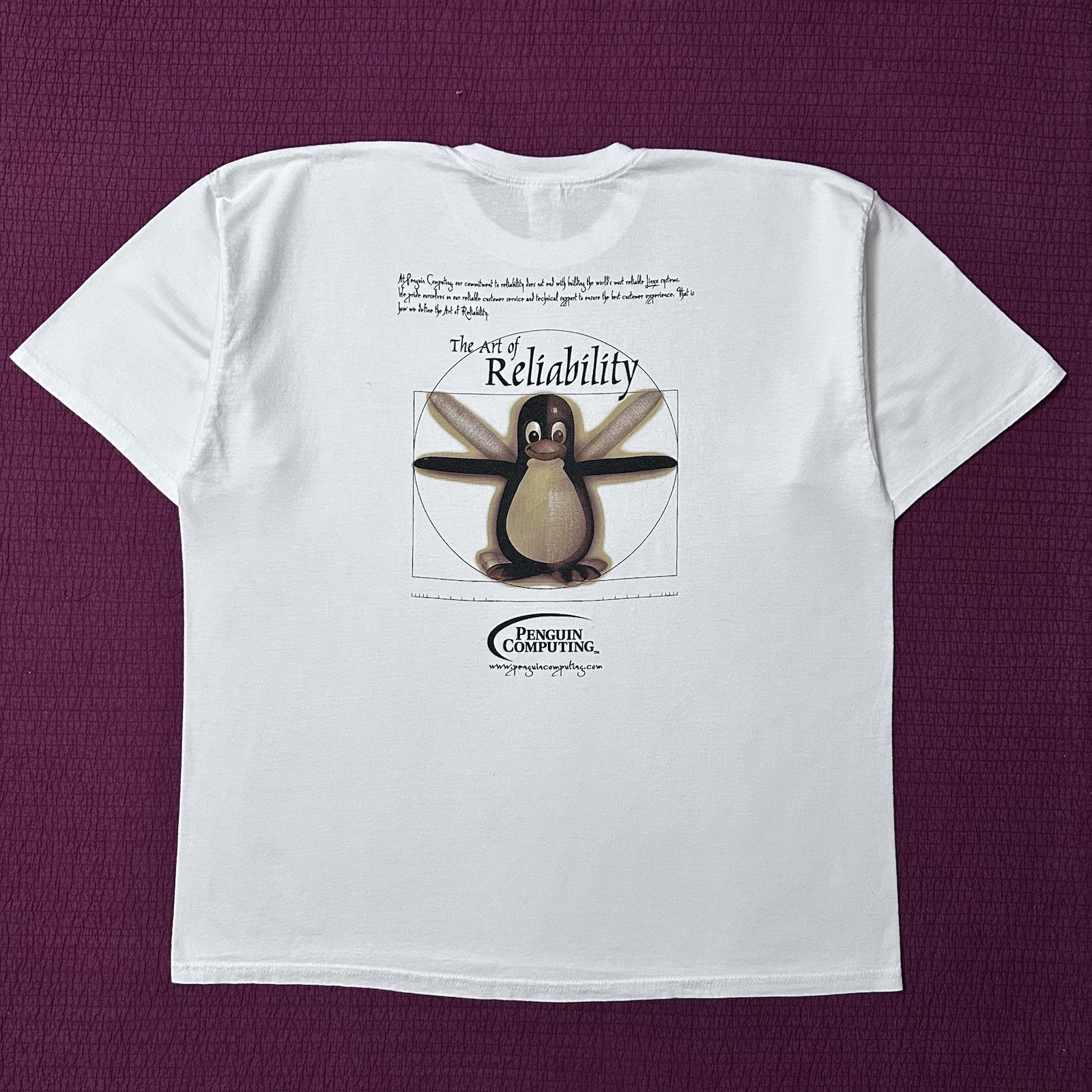 Vtg 90s Linux Penguin Computing Technology T-Shirt Sz XXL Tech Apple Microsoft gallery