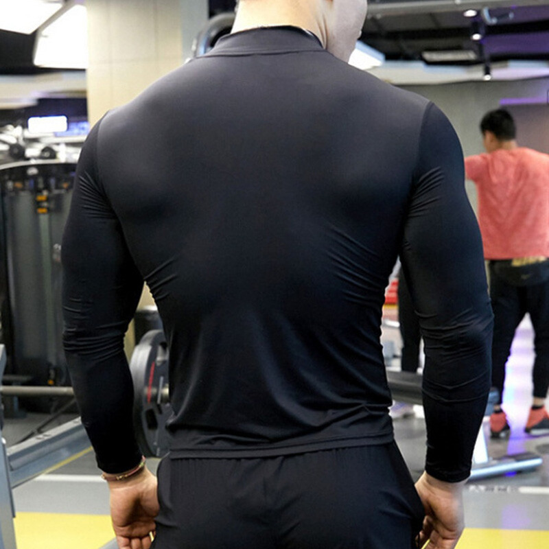 Mens Rash Guard Shirts Quick Dry Swim Shirts UV Protection Long Sleeve T-Shirts gallery