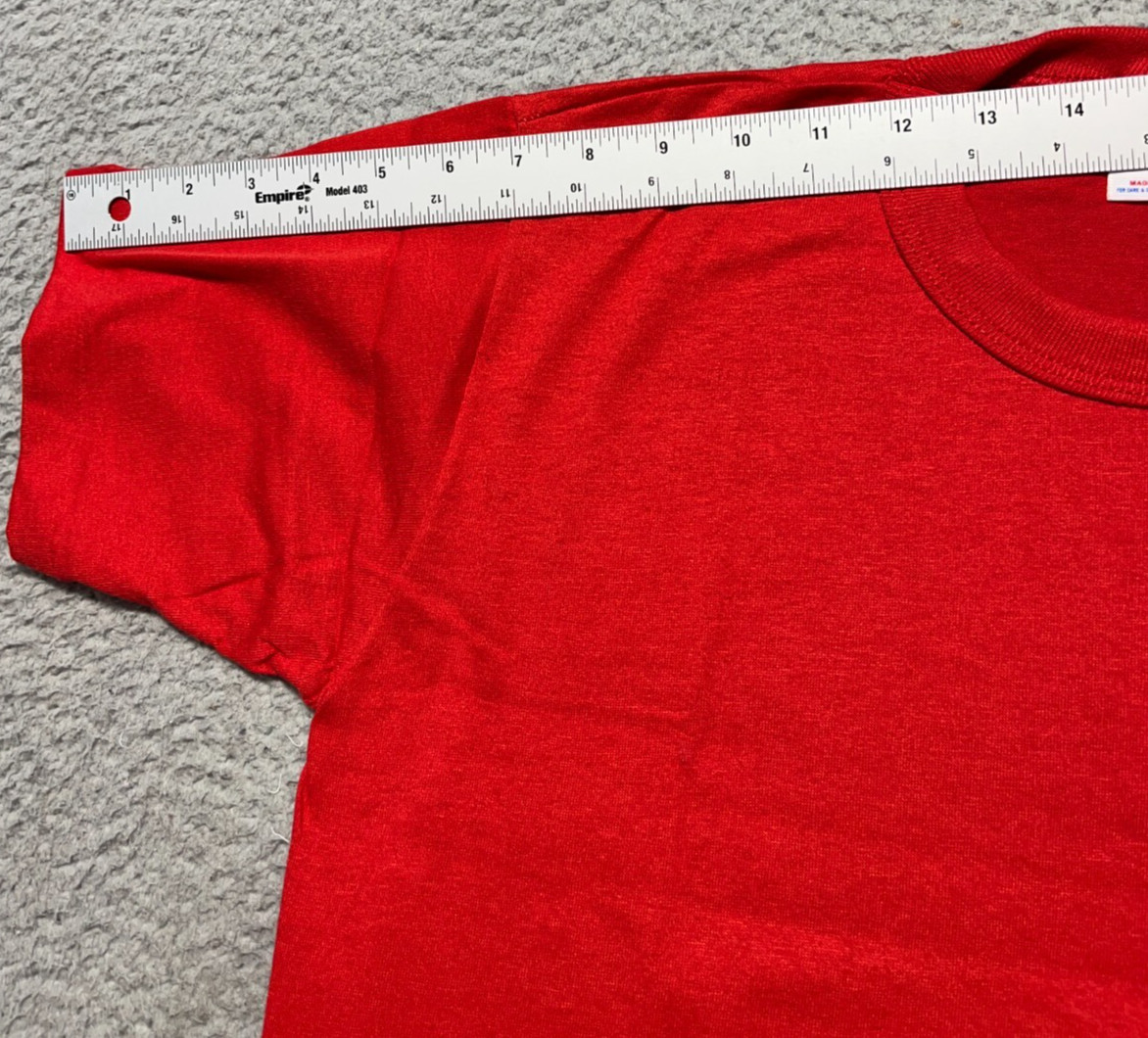 Vintage Rawlings Mens T Shirt Medium Red Single Stitch VINTAGE Made in USA 80s gallery