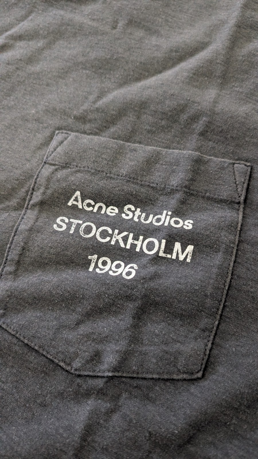 Acne Studios SS26 Stockholm 1996 Faded Black T-Shirt Oversized Men L XL NWT gallery