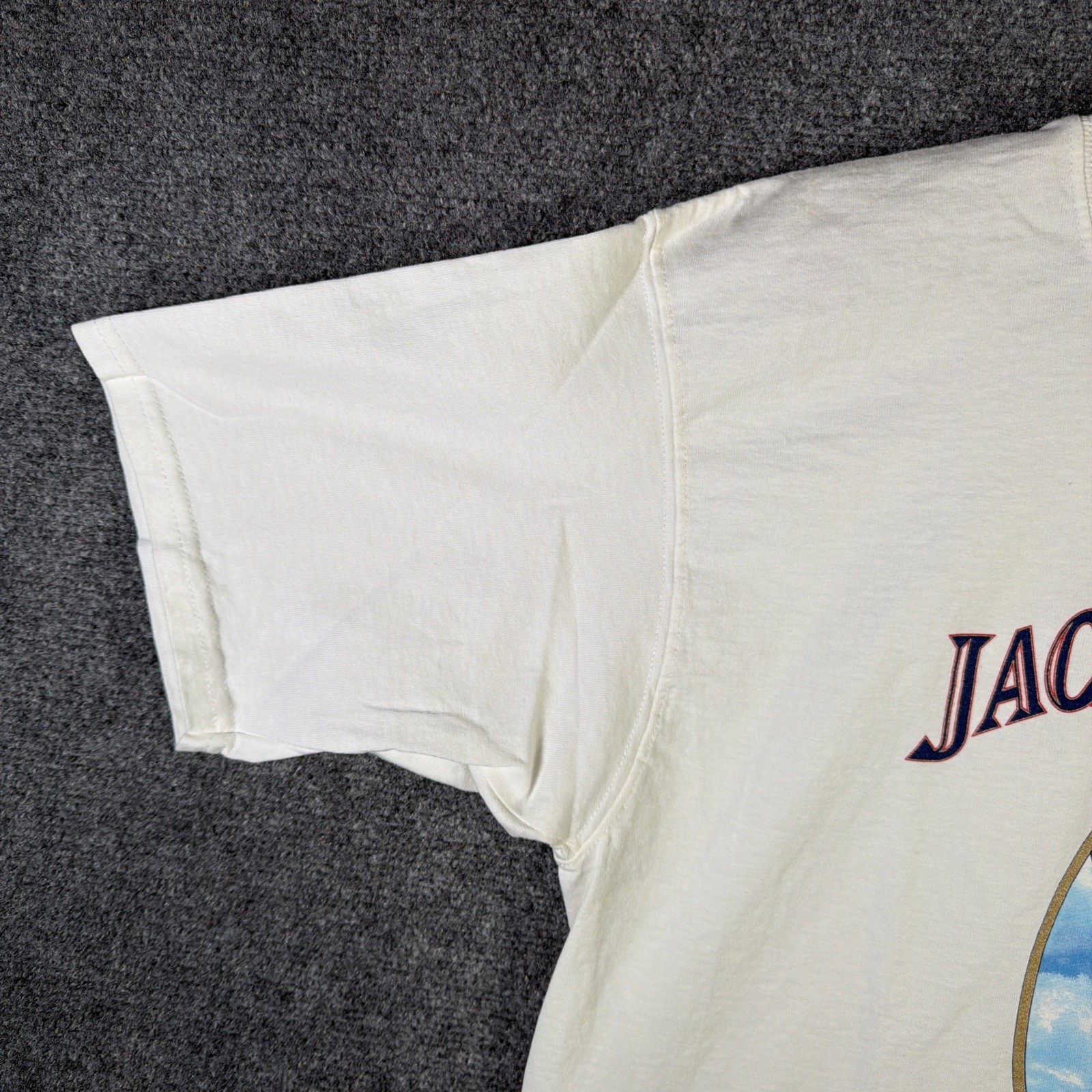 Vintage Jackie Robinson Shirt Mens Large White 90s USA Baseball MLB Fifty Years gallery