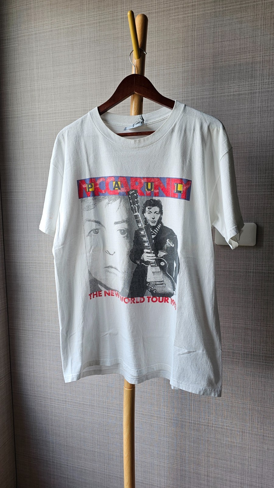 Vintage 1993 Paul McCartney Tour T Shirt Rare The Beatles Back Print USA Made L gallery