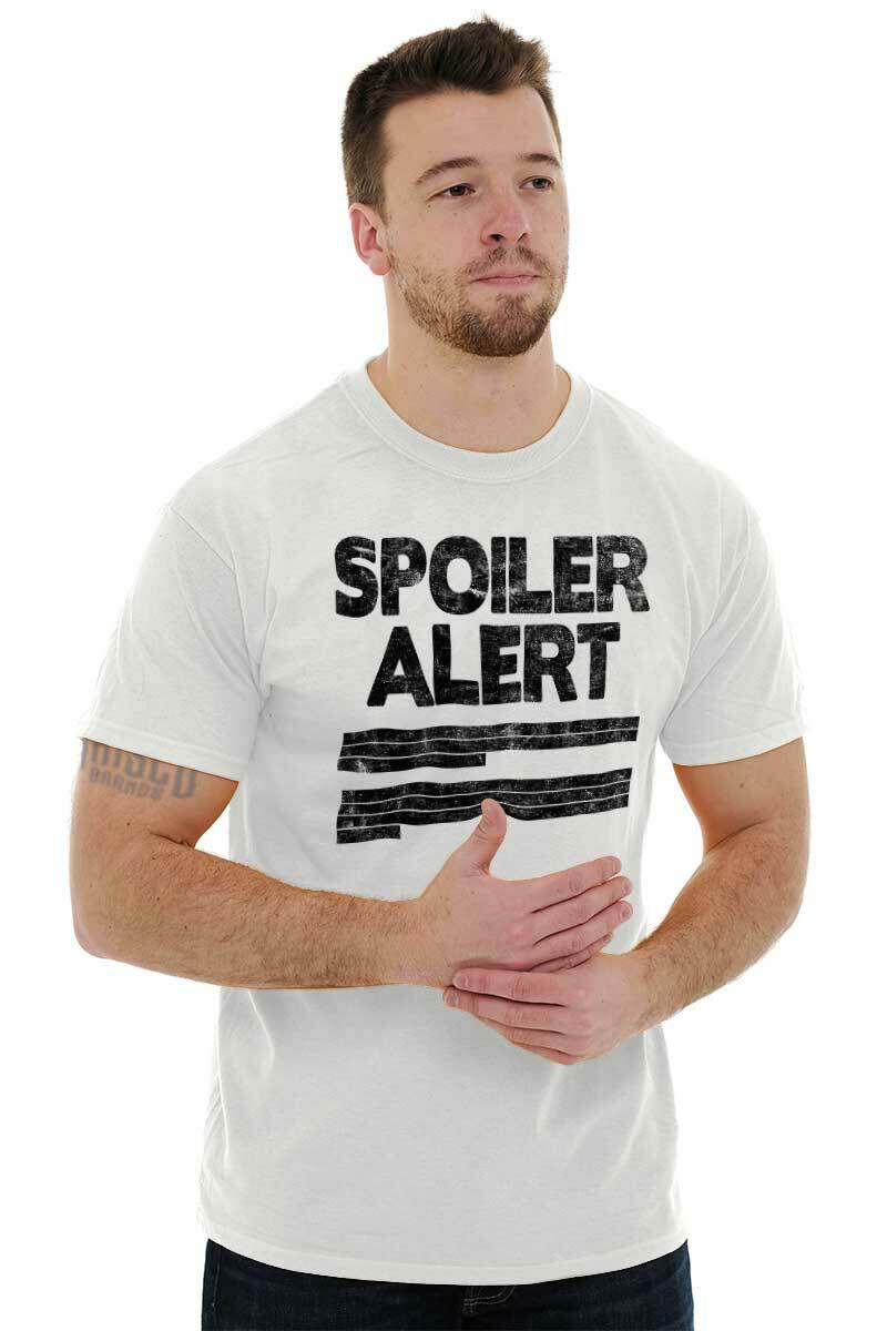 Spoiler Alert Funny Sarcastic Humor Joke Womens or Mens Crewneck T Shirt Tee gallery