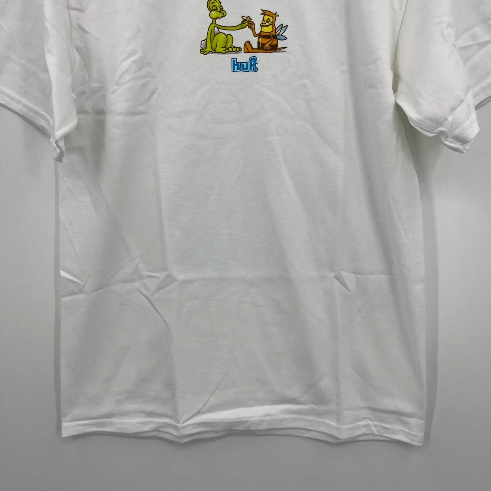HUF Worldwide T-Shirt Men's Size M White Best Friends Graphic Logo New NWT gallery