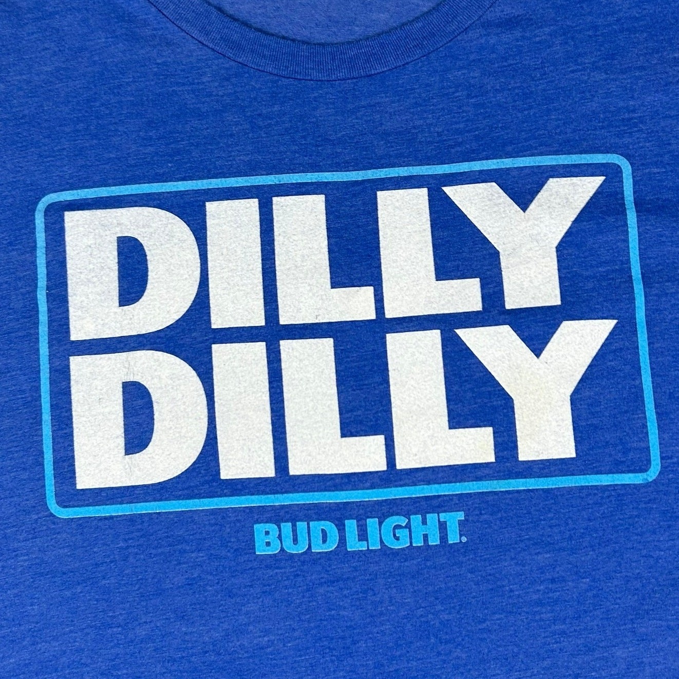 Brew City Dilly Dilly Bud Light T-Shirt Short Sleeve Tee Royal Blue Mens Size M gallery