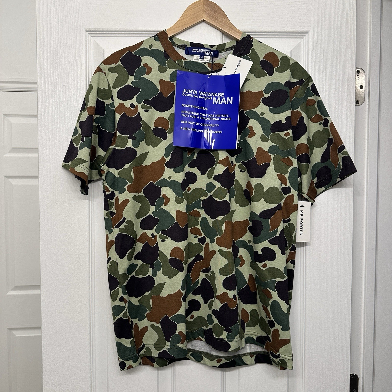 Junya Watanabe COMME des Garcons Men’s Camouflage T-Shirt Size Medium New W Tags