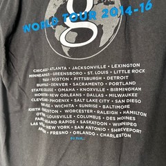 Garth Brooks World Tour 2014-2016 T-Shirt Men Medium Hanes Black Concert Graphic