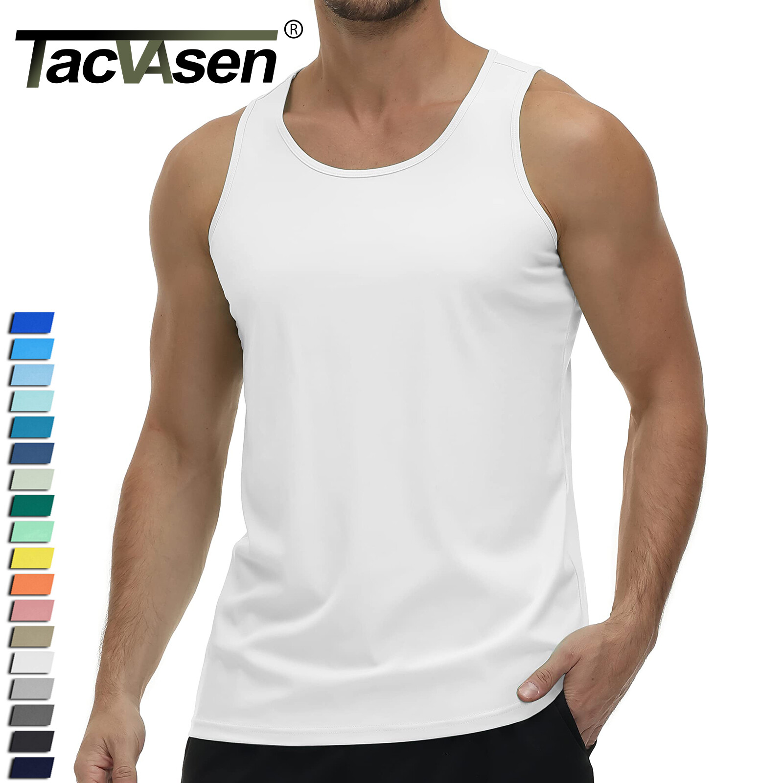 Men’s Tank Tops Sleeveless Muscle Tee Gym Bodybuilding Athletic Workout Casual T