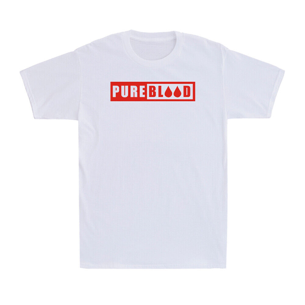 Pure Blood #Pureblood Funny Vaccine Saying Gift Vintage Men's T-Shirt Black Tee gallery