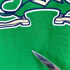 NWT Colosseum Notre Dame Fighting Irish Hooded Long Sleeve T-Shirt Green Mens S