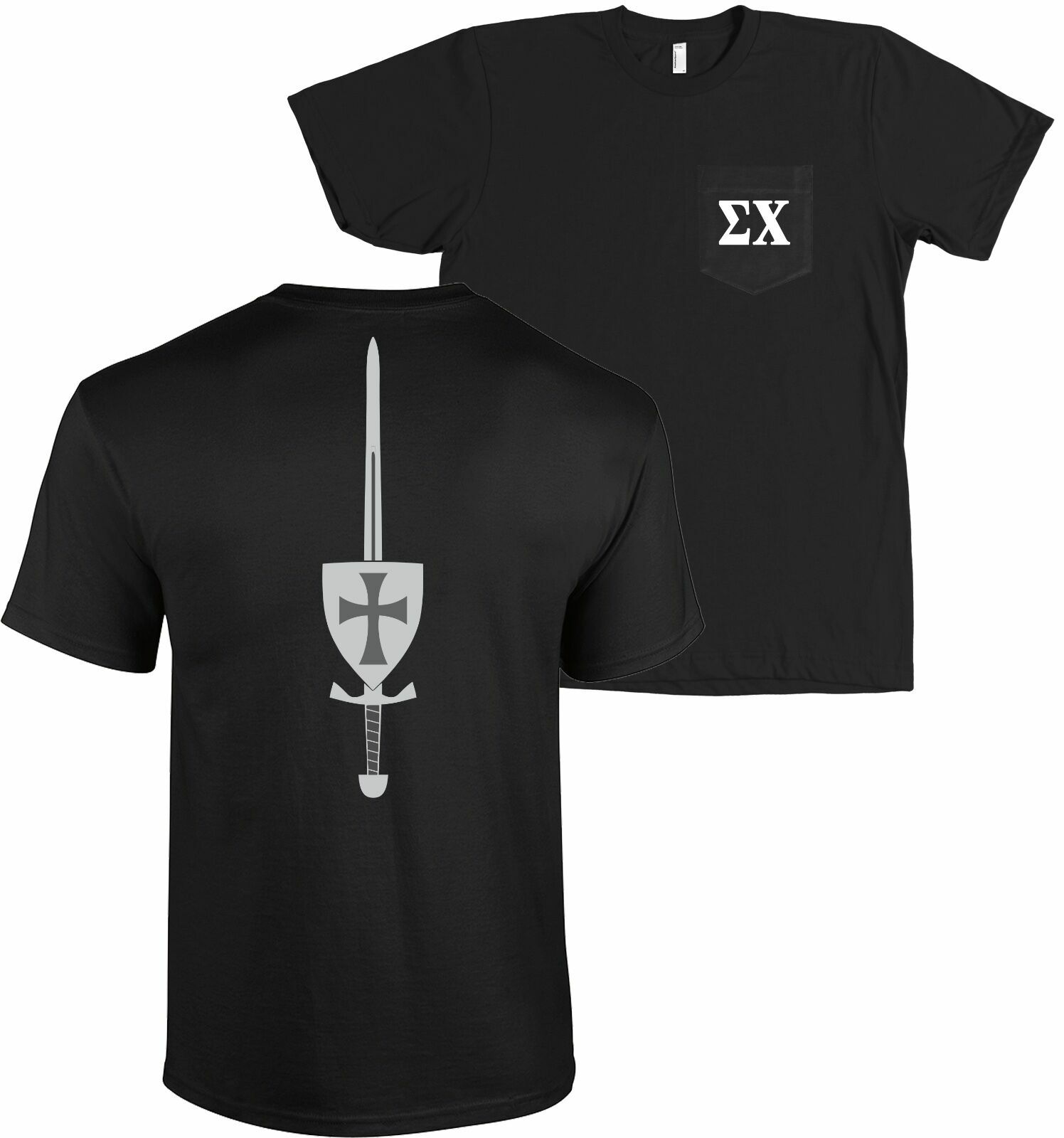 Sigma Chi Military Service Recognition Bella + Canvas POCKET Shirt MORE COLORS gallery