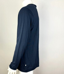 7 Diamonds Premium Supima Cotton Henley Tee Mens XXL NWT Long Sleeve Navy Shirt
