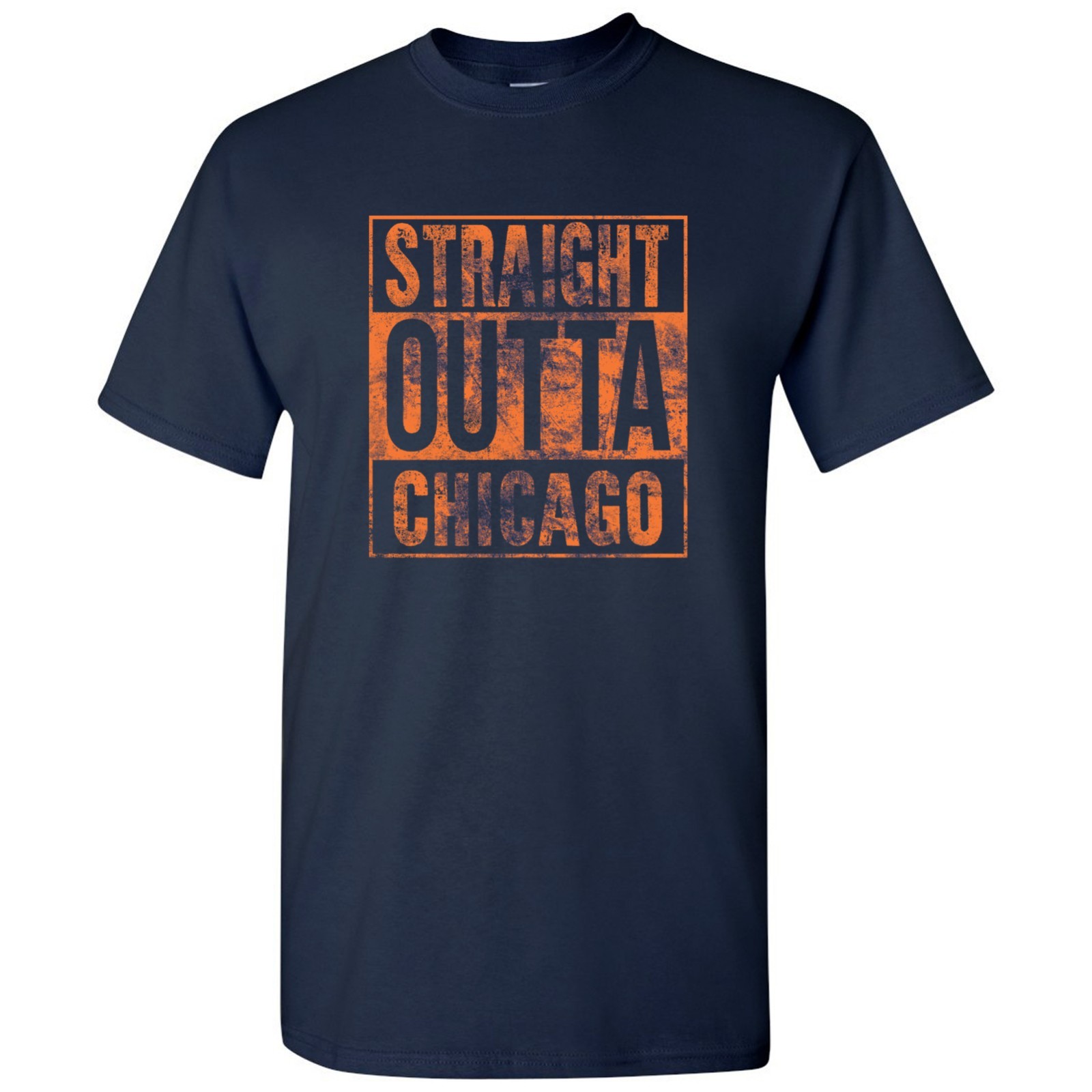Straight Outta Chicago – Hometown Sports Team Fan Unisex T Shirt – Navy