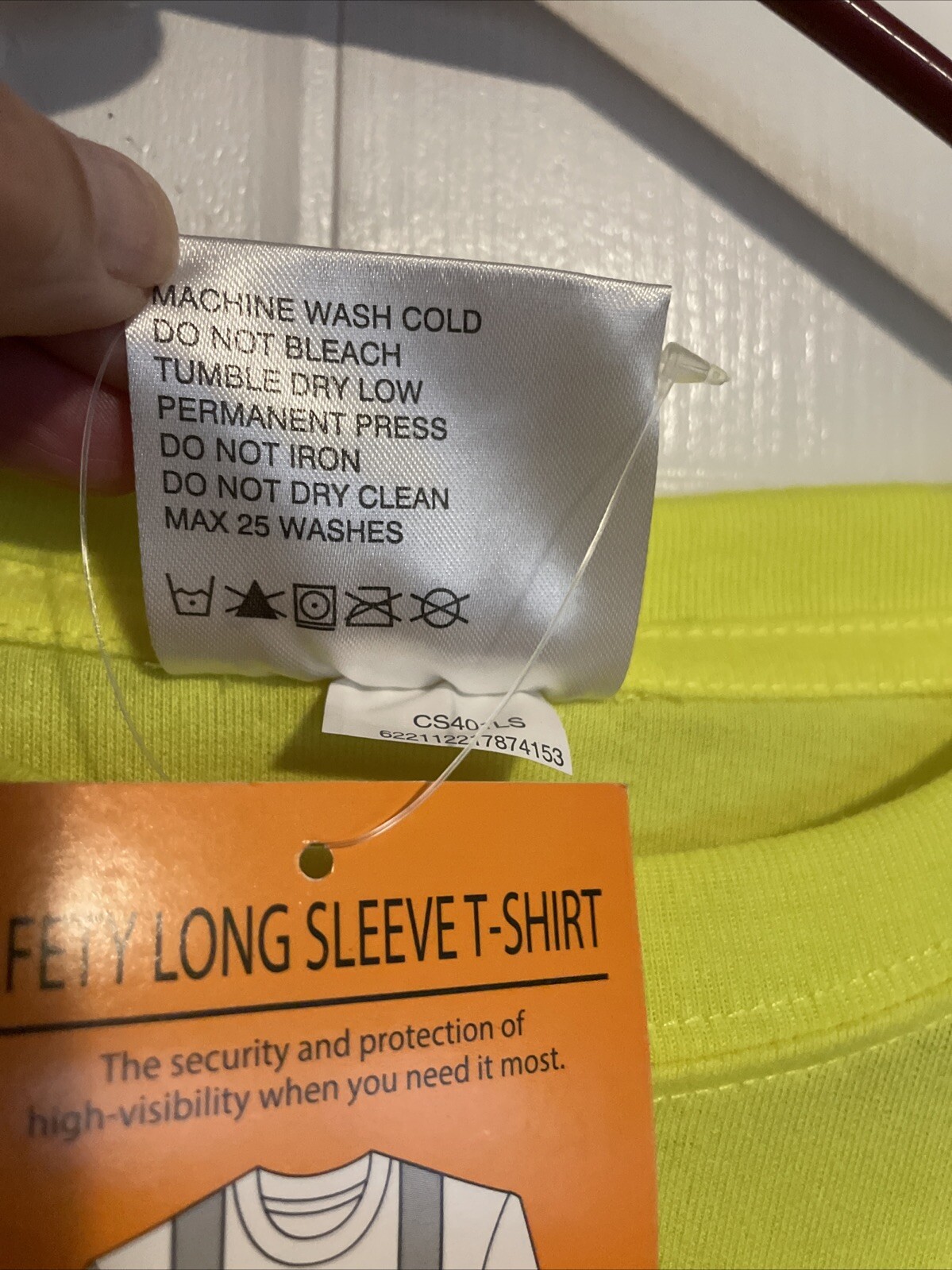 NWT CornerStone Safety Shirt XL Pocket LS Reflective ANSI 107 Class 2 CS401LS gallery