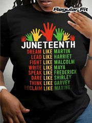 Juneteenth Inspirational Leaders T-Shirt | Black History Month Graphic Tee