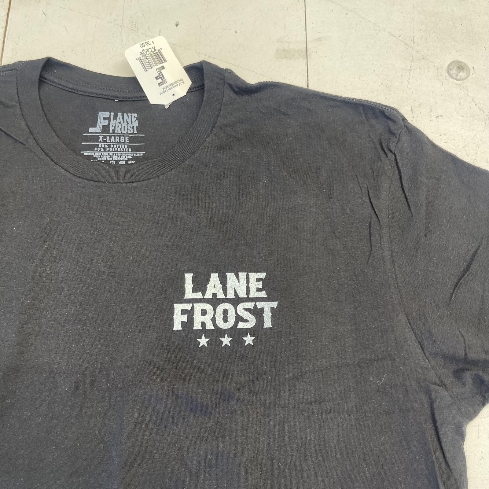 Lane Frost Shirt Mens XL Black America Forever Legends Never Die Graphic Tee gallery