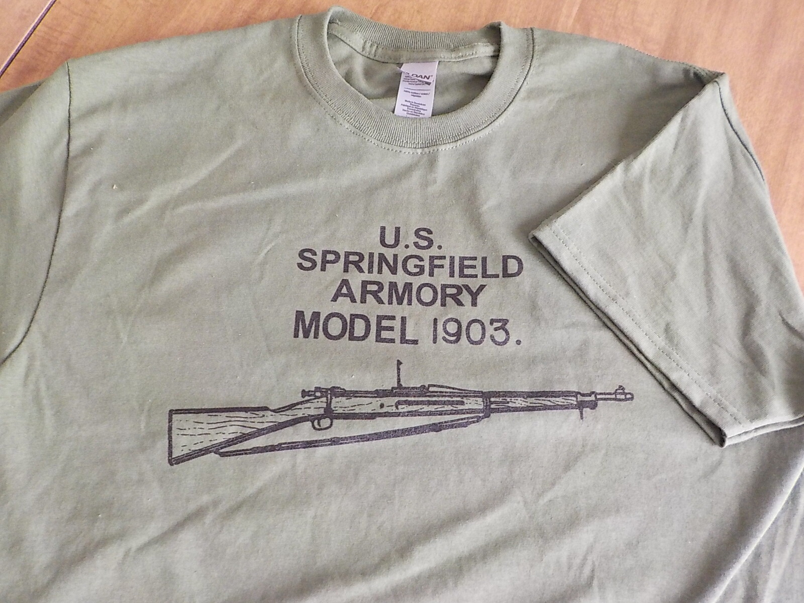 1903 Springfield Silk Screened Olive Drab T Shirt $19.99 and up FREE SHIPPING gallery