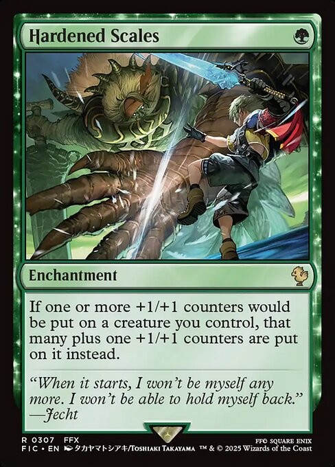 Hardened Scales 307 R Normal FIC MTG NM