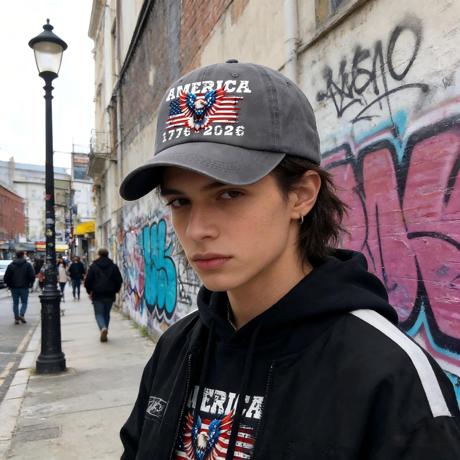 250th Anniversary USA Hat, Adjustable 250th Anniversary USA Retro Baseball Hat gallery