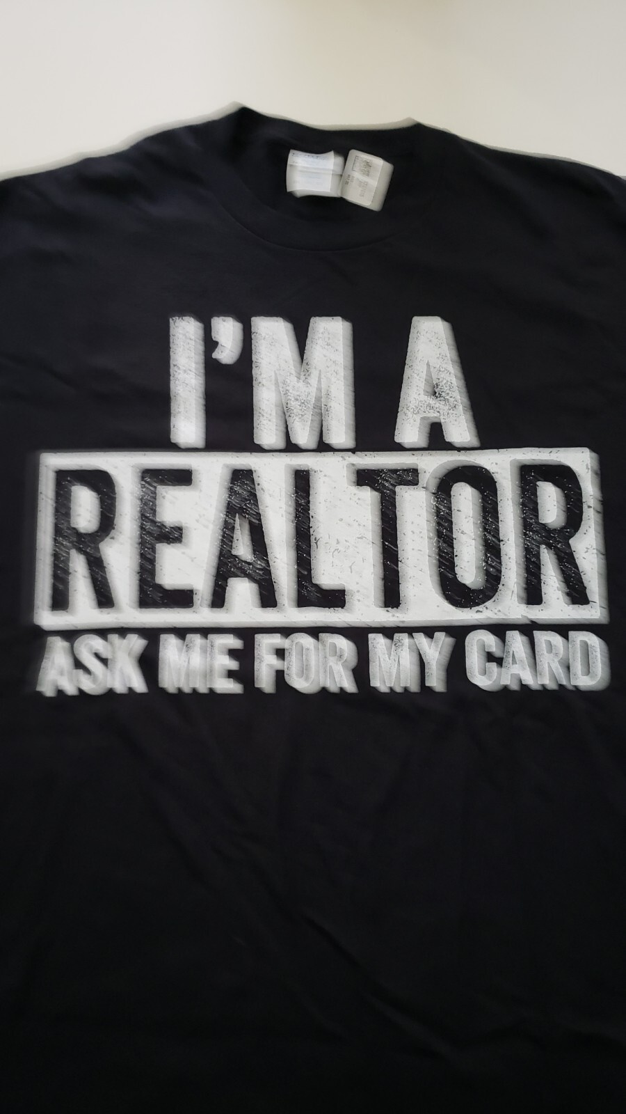 I’m A Realtor T-shirt 100% Cotton Men’s Tee Black Brand New Port Co. Size 2XL