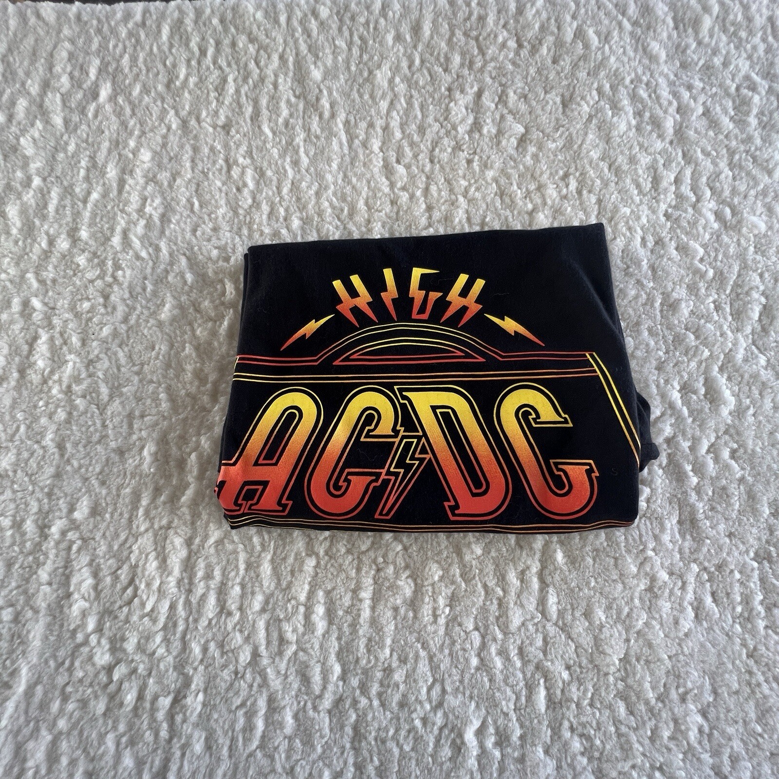 AC/DC Tank Top Shirt Stretch New Black High Voltage Mens Size Small Workout gallery
