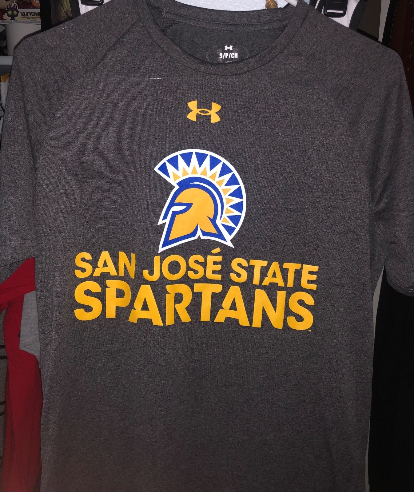 Under Armour Men's Grey and Black T-shirt gallery